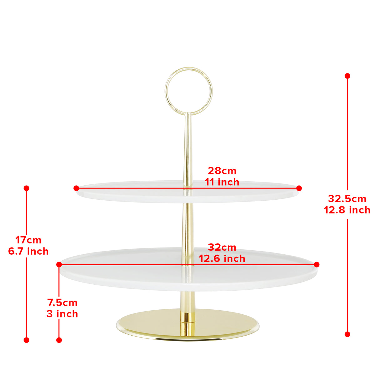 Senses 2-Tier Etagere Cake Stand